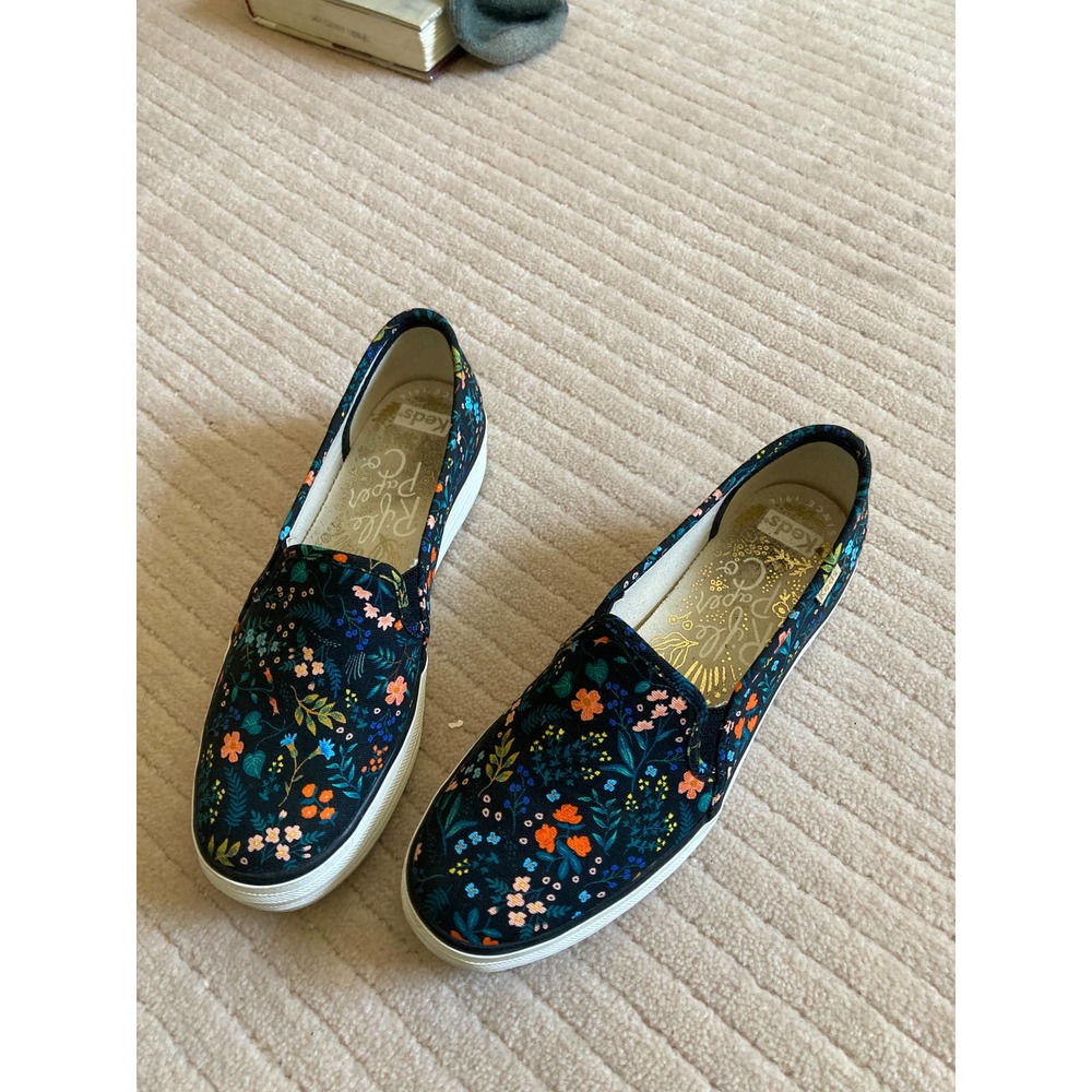 Keds x Rifle Paper Co Canvas Slip on Shoes 6.5